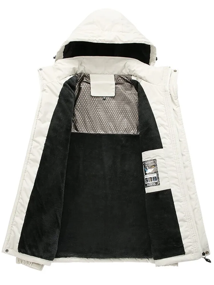 2024 осенне-зимняя модная спортивная ветрозащитная толстая теплая куртка мужская