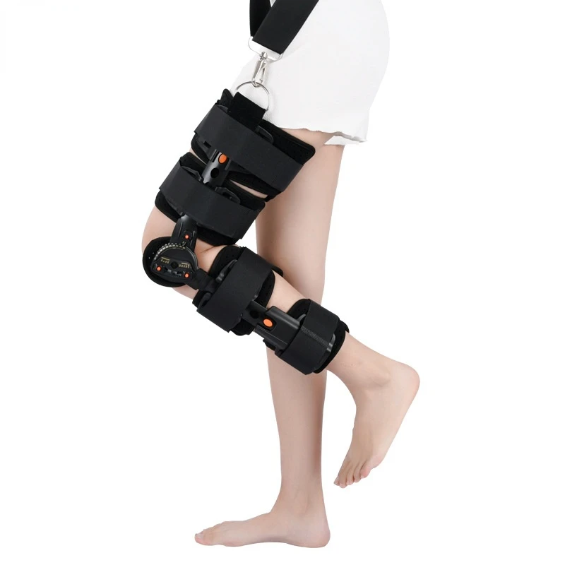 Adjustable Adult Knee Brace Leg Fixed Activity Training Fixed Bracket  12 Holes Postoperative Rehabilitation