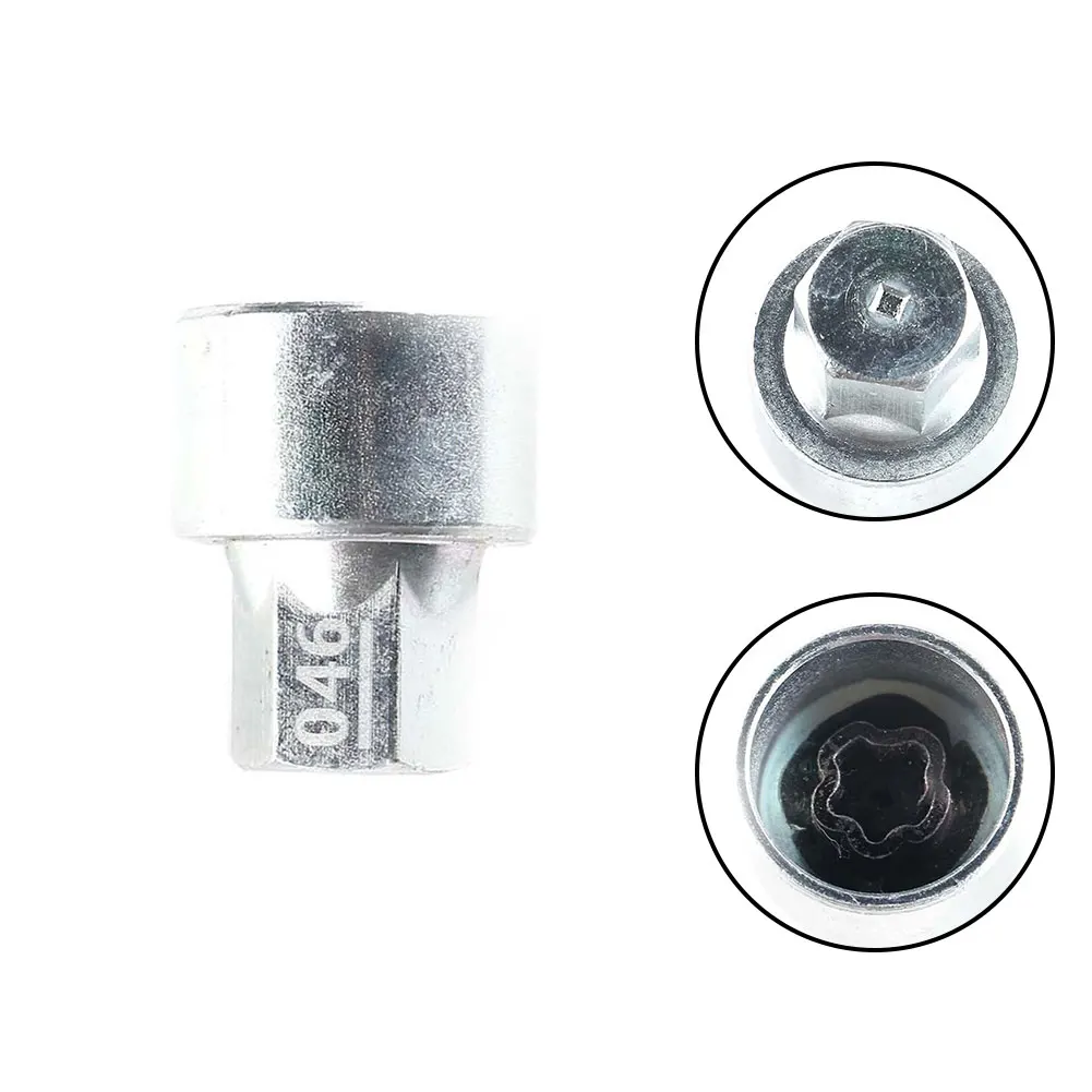 

Tire Wheel Lock Anti-Theft Screw Lug Nut Bolt #46 Wheel Lock Lugnut Anti-theft Screw Nut Removal Key Socket For BMW F12