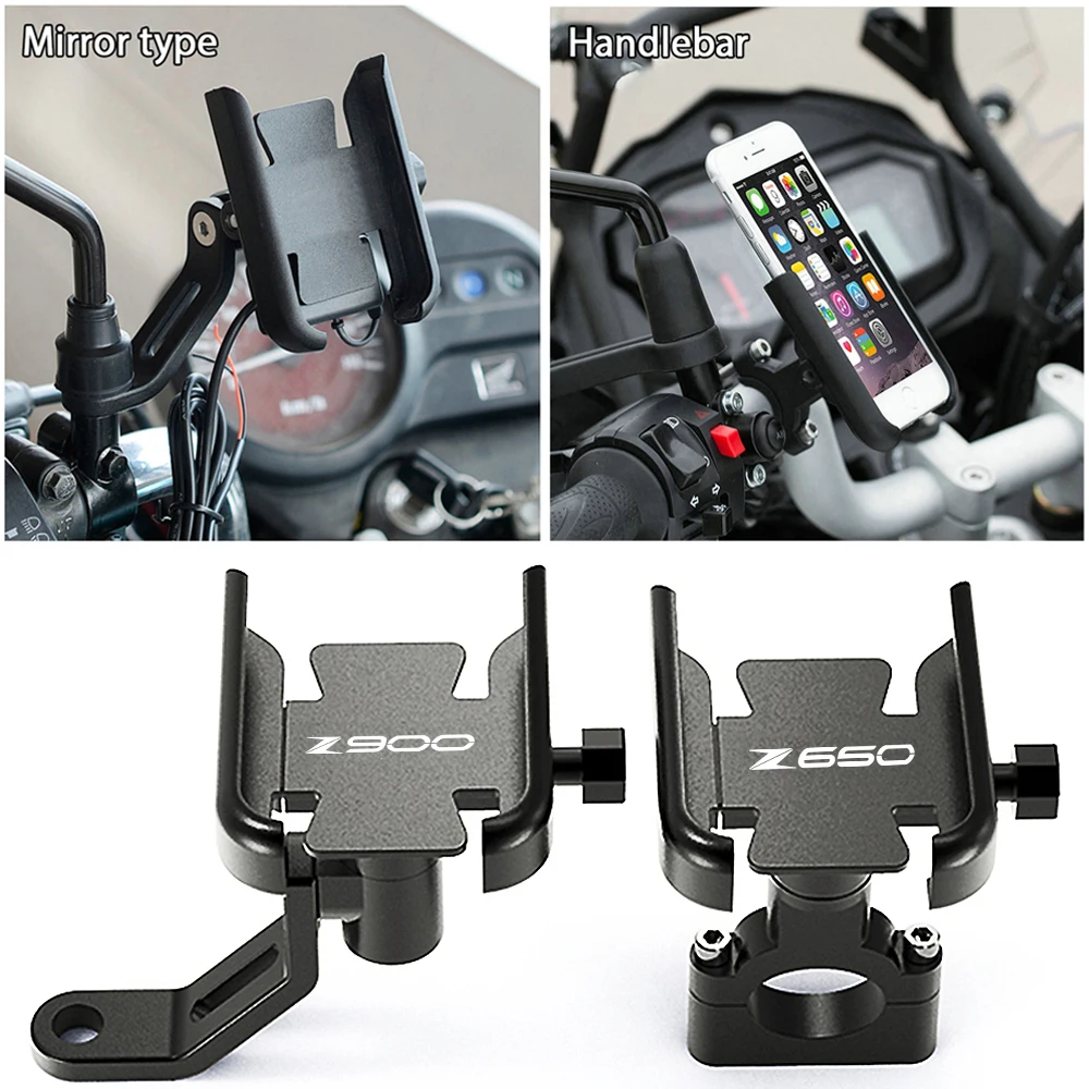 

Bicycle Motorcycle Phone Holder Mount Adjustable Smartphone Holder Accessories Suitable for Kawasaki Z650 Z750 Z800 Z900 Z1000
