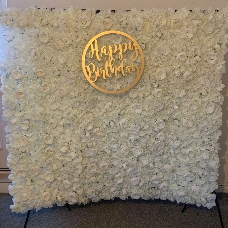 

40X60cm Artificial Flower Dahlia Rose Wall Panel Decor Backdrop Wedding Party Birthday Shop Scene Layout Customizable
