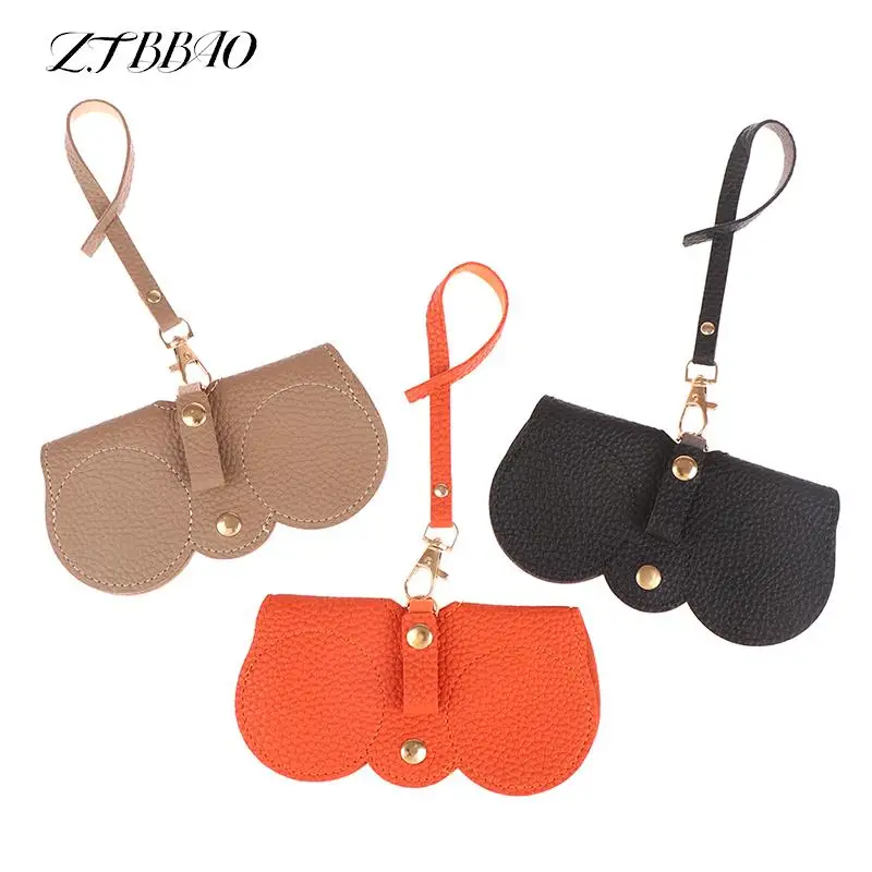 

1PCS Retro Leather Handmade Glasses Bag Portable Myopia Frame Case Sunglasses Glasses Case Simple Protective Case