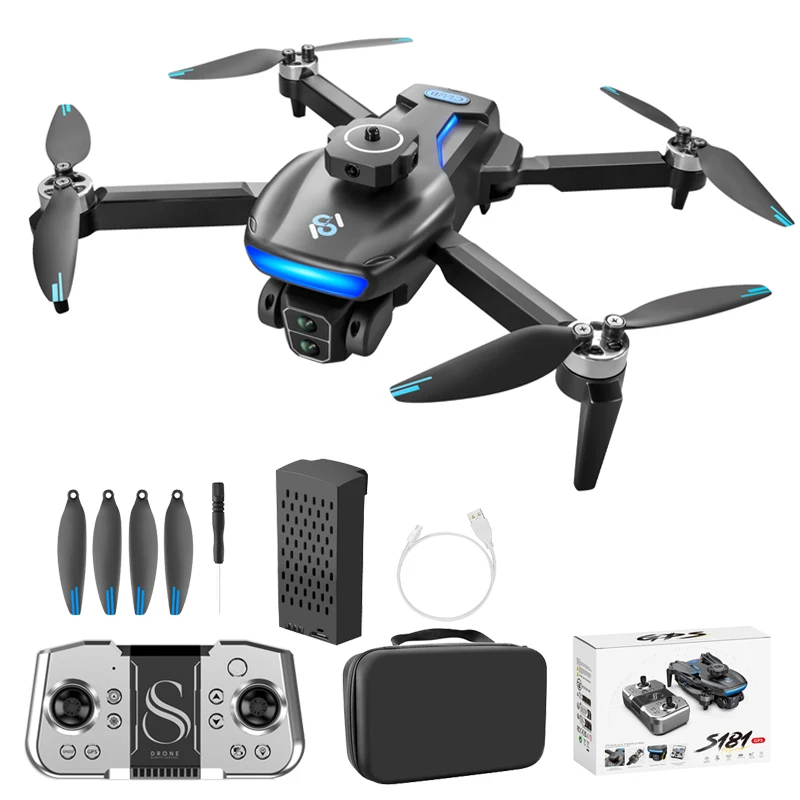 Дрон FPV с 4k камерой мини-Дрон S181 8K профессиональный вертолет для аэрофотосъемки