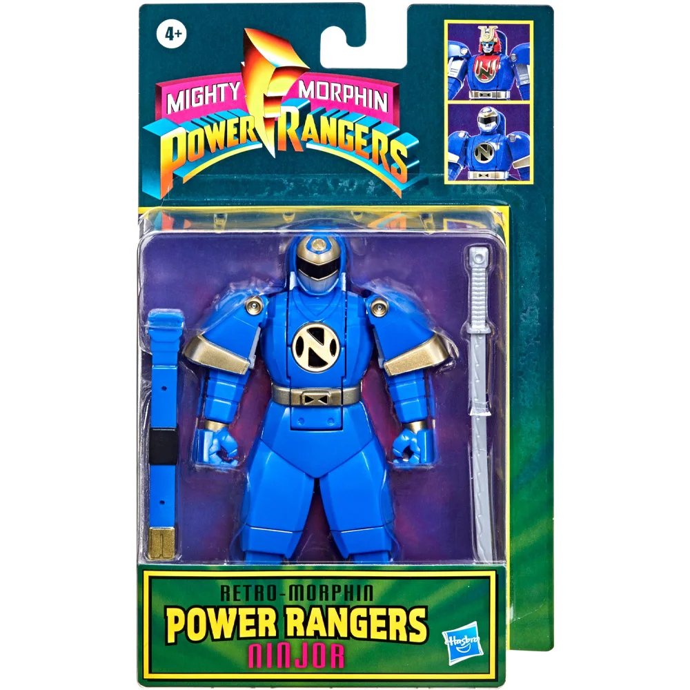 Original Hasbro Power Rangers Retro-Morphin Ninjor Action Figure Collectible Model Toy Gift for Kids