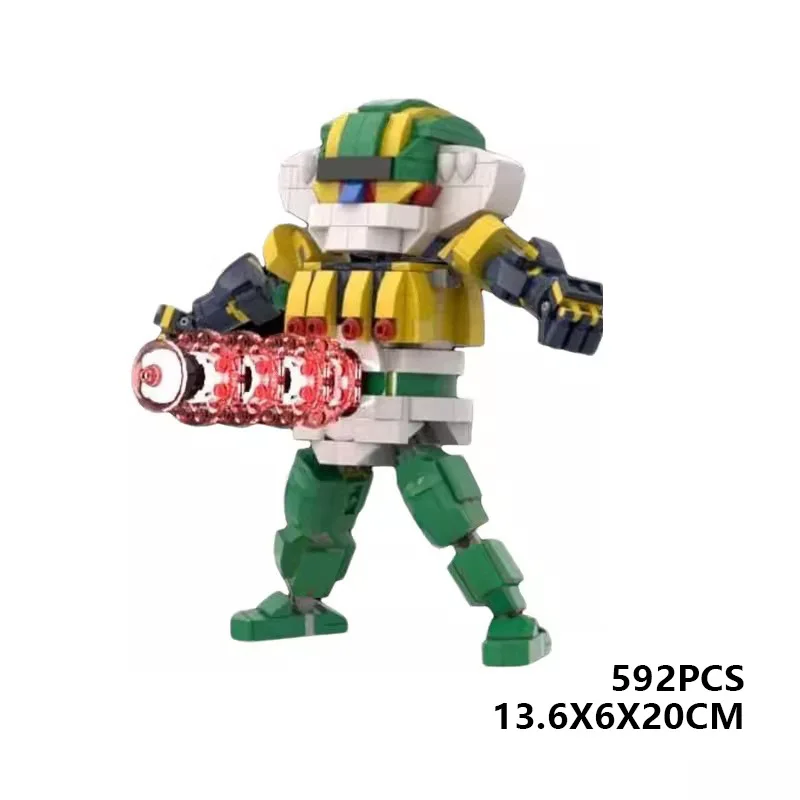 Конструктор MOC Robot Luigis Super Game игровой конструктор SD Koutetsu Jeeg сборные блоки сделай