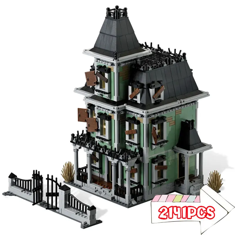 

2141PCS City Street View Series Haunted House Fear Building Blocks Bricks Toys Christmas Gifts for Children Kids DIY Model MOC