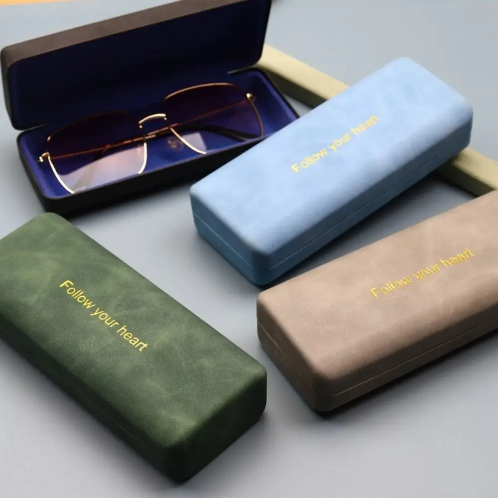 

Durable Leather Simple Women Men Glasses Case Glasses Box Sunglasses Case Spectacle Case
