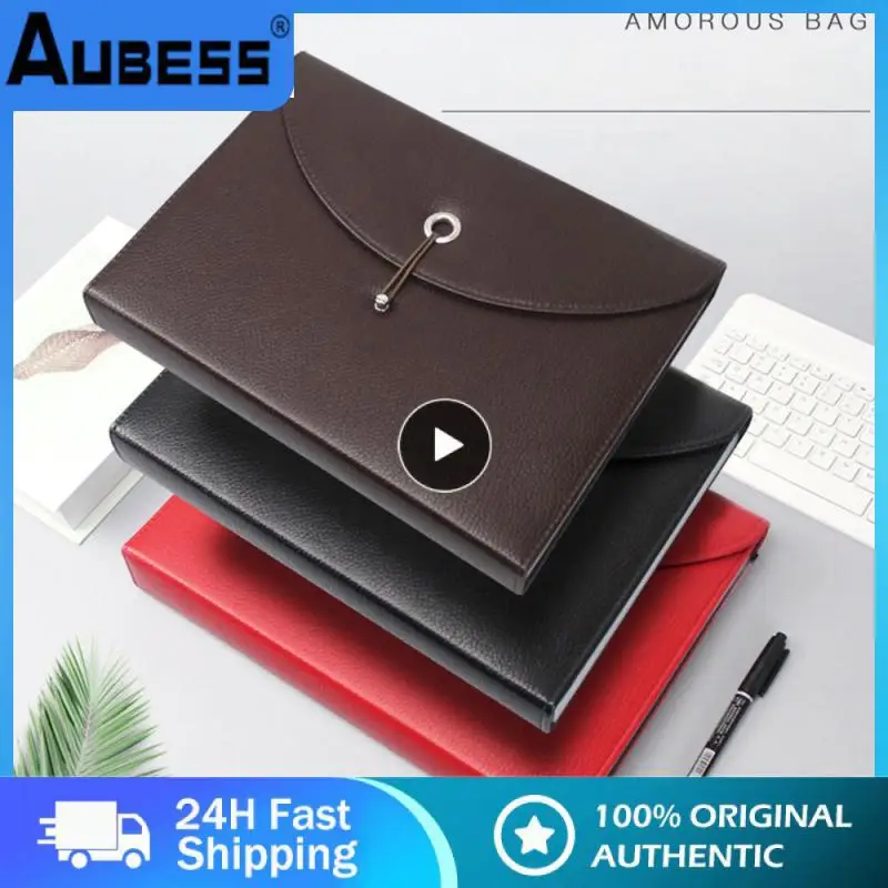 

Storage Leather Bag Tag Bit Business Bag Durable Storage Bag Prevent Scratches Folder Large Capacity Organ Bag Leather 13 Floors