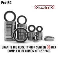 27Pcs Complete Ball Bearings Kit For 1/10 Arrma Granite Big Rock Typhon Senton 3S BLX Rc Truck Car Part