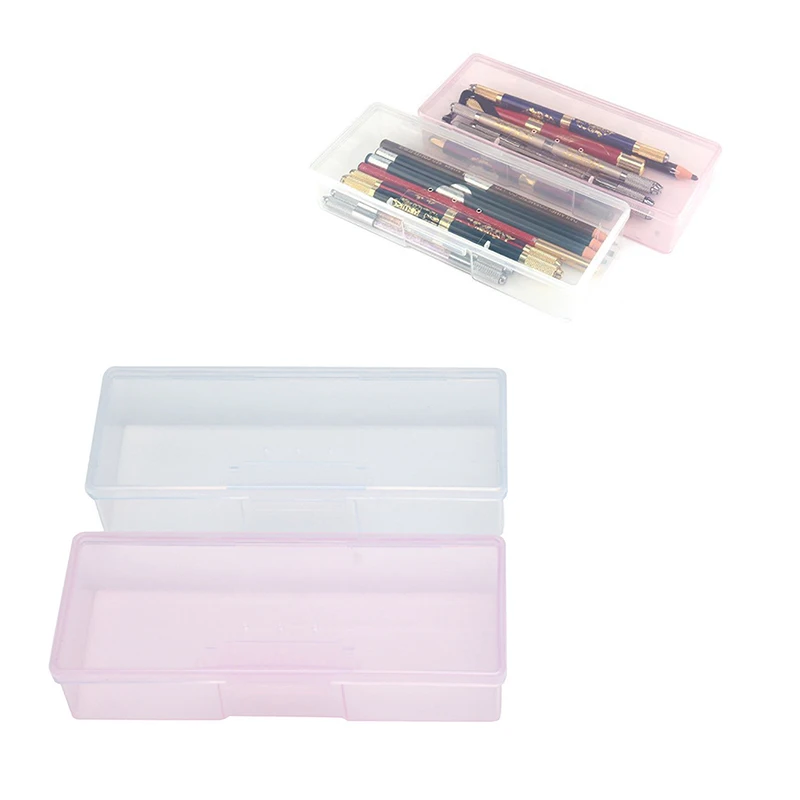 

1PCS Transparent Microblading Needle Storage Makeup Cotton Pad Swab Tattoo Box