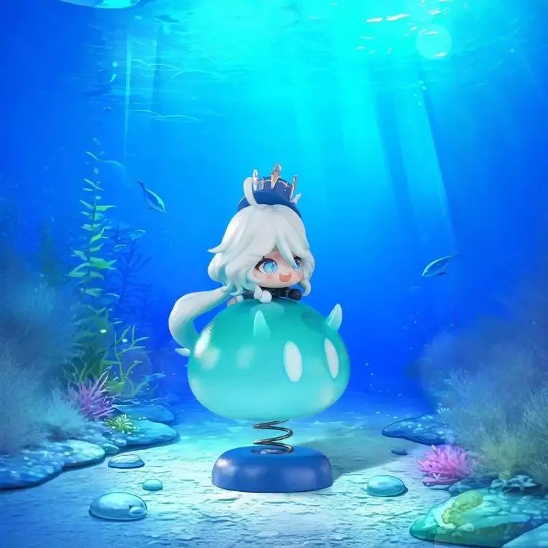 11 5 см Genshin Impact Furina Focalors Q версия God of Water Милая аниме-фигурка периферийные модели