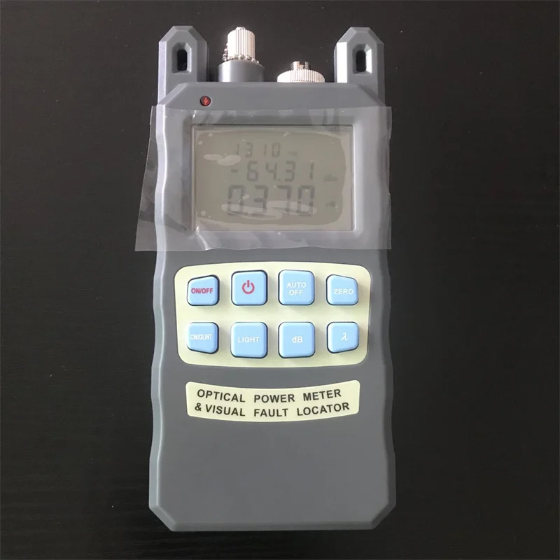 AUA-80A 2 IN 1 optical power meter With 1mw 5KM Visual Fault Locator VFL Tester FTTH Fiber Optic Tool Kit OPM All-IN-ONE