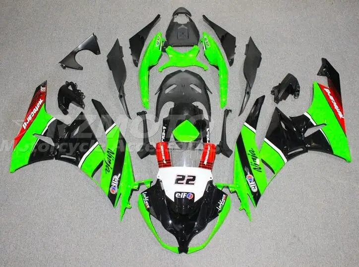 

Injection New ABS Fairings Kits Fit For Kawasaki Ninja ZX-6R ZX6R 2009 2010 2011 2012 09 10 11 12 Bodywork Set Number 22