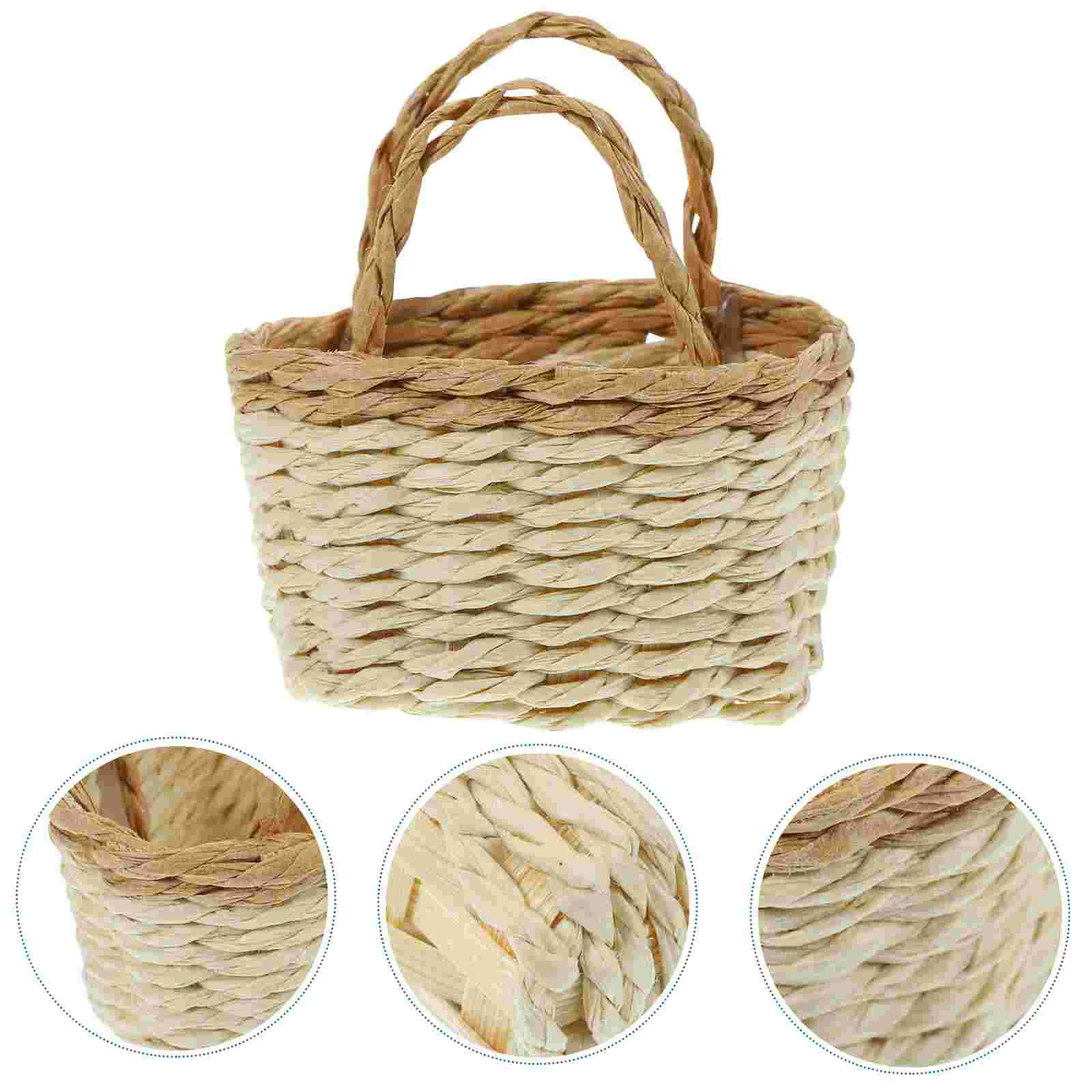 

Display Miniature Decor Creative Basket Model Miniature Furniture Decor for Children Girls Kids Decor