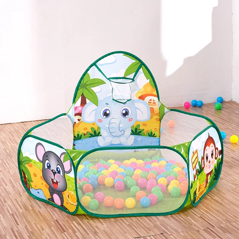 

1.2M Ball Pool with Basket Children Toy Indoor Ocean Ball Pit Playpen Tent Outdoor Toys for Children Ballenbak Dropshipping