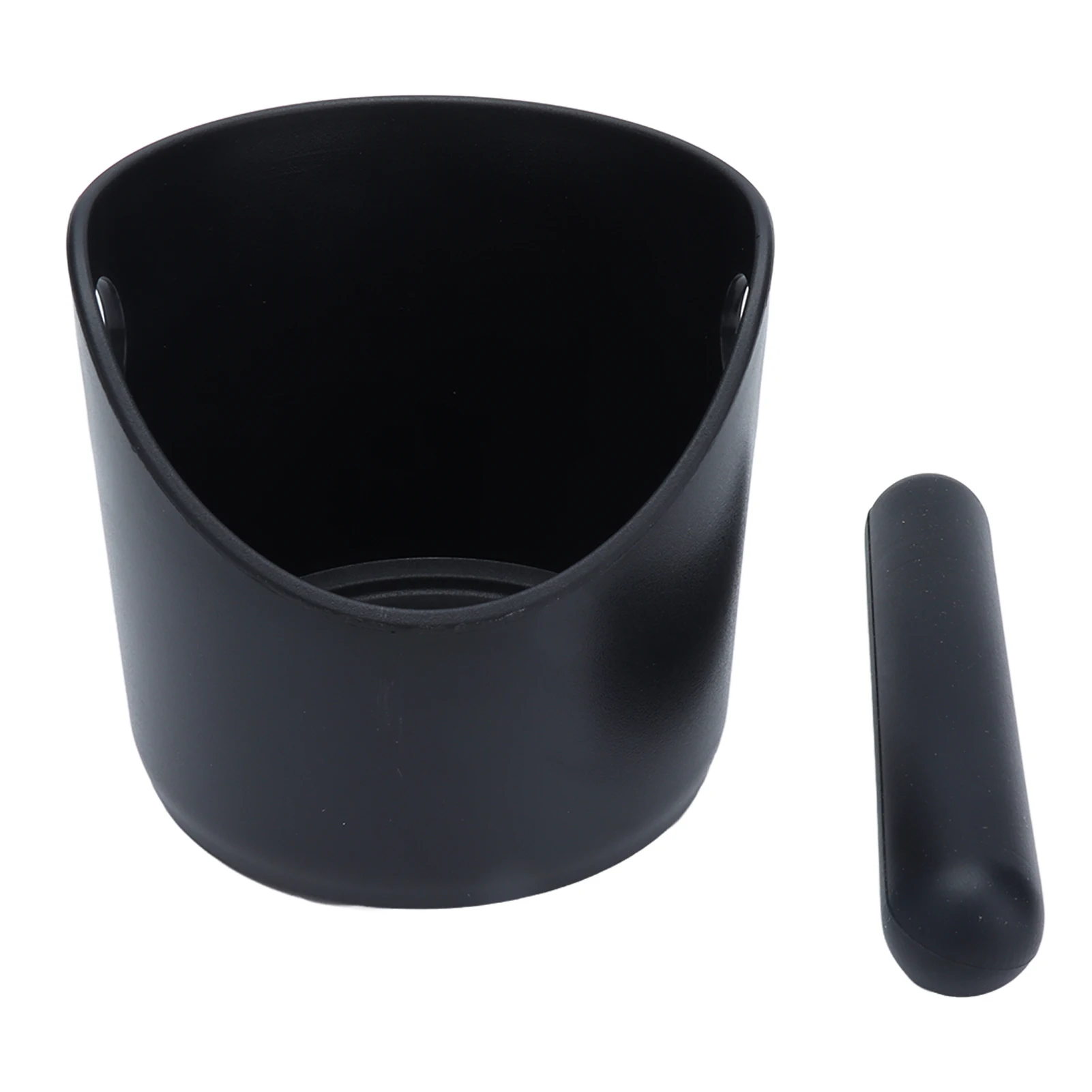 

Oblique Black Coffee Knock Box Grounds Box Knock Bin for Coffee Shops Bars Family Kitchens