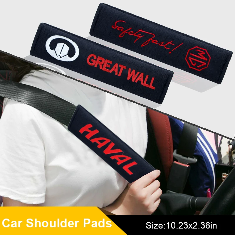 

2pcs General Motors Car Seat Shoulder Strap Pad Cover for Alfa Romeo159 147 156 Stelvio Giulia Giulietta Gt Mito Car Accessories