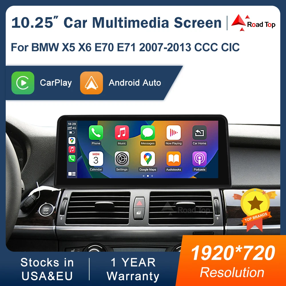 1920*720 мультимедийный дисплей для BMW X5 X6 E70 E71 2007-2013 CCC CIC ...