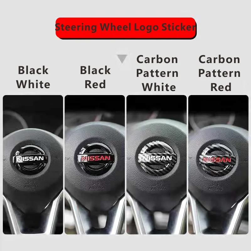 

Автомобильная эмблема на руль, наклейка из АБС-пластика для Nissan значок Qashqai Altima Sentra X-Trail Tiida Sunny Navara, автомобильные аксессуары с логотипом