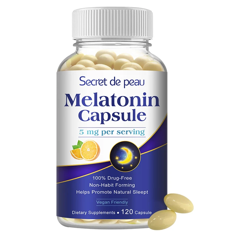 

SDP 5 Mg Melatonin Capsules Solve Insomnia Help sleep Adult Night Sleep Supplement Melatonina Capsules For sleep Vitamins B6
