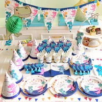dinosaur themed dinner plates disposable party utensils birthday shower decorations