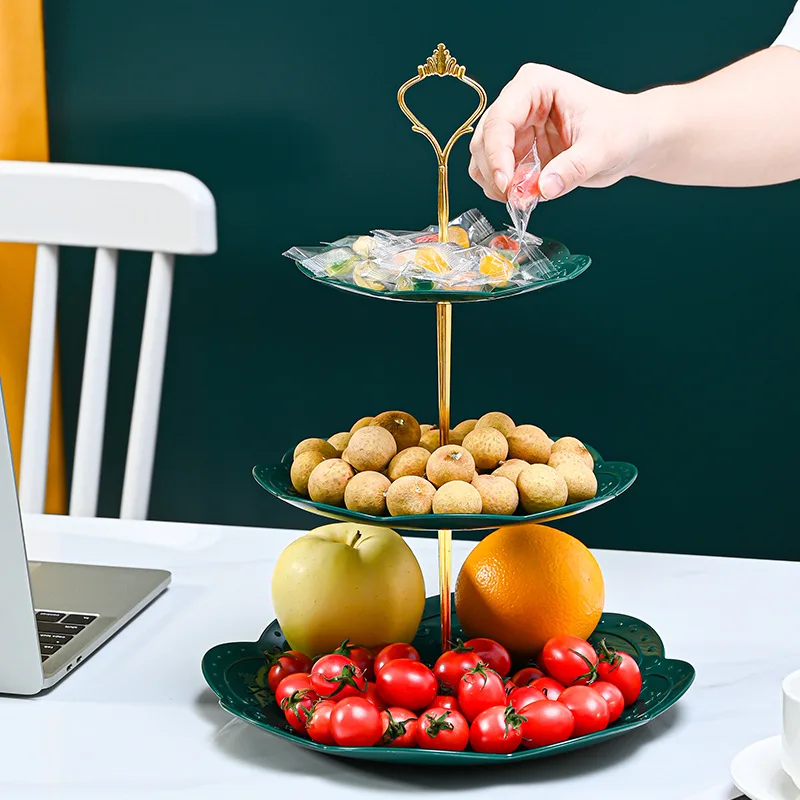 

Detachable Cake Stand European Style 3 Tier Pastry Cupcake Fruit Plate Serving Dessert Holder Wedding Party Home Decor