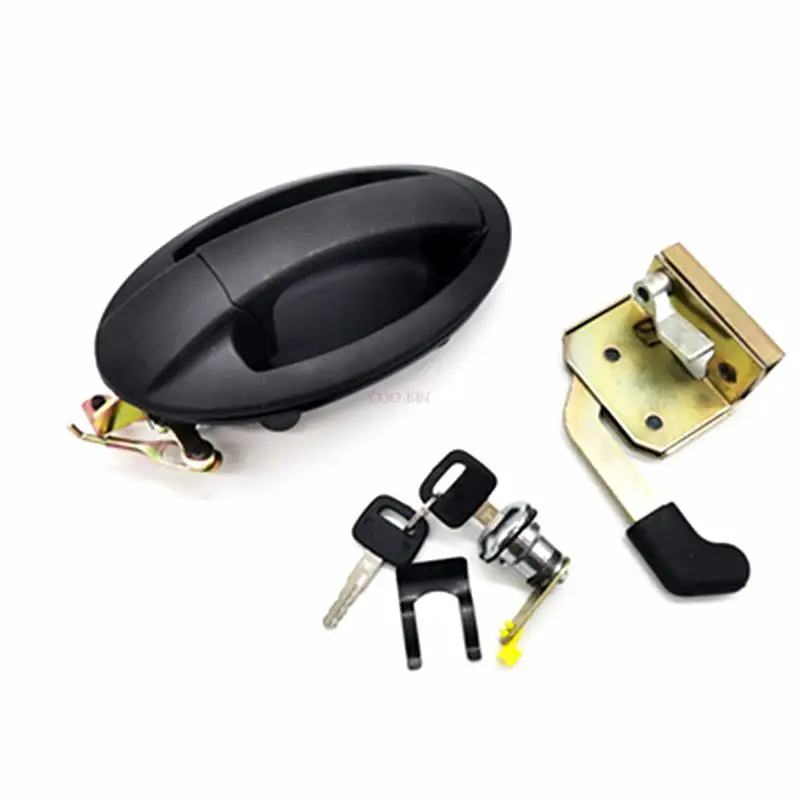 For KOMATSU PC56-7/60-8/70-8 Excavator parts cab door lock assembly outer handle block cylinder with key high quality | Автомобили и