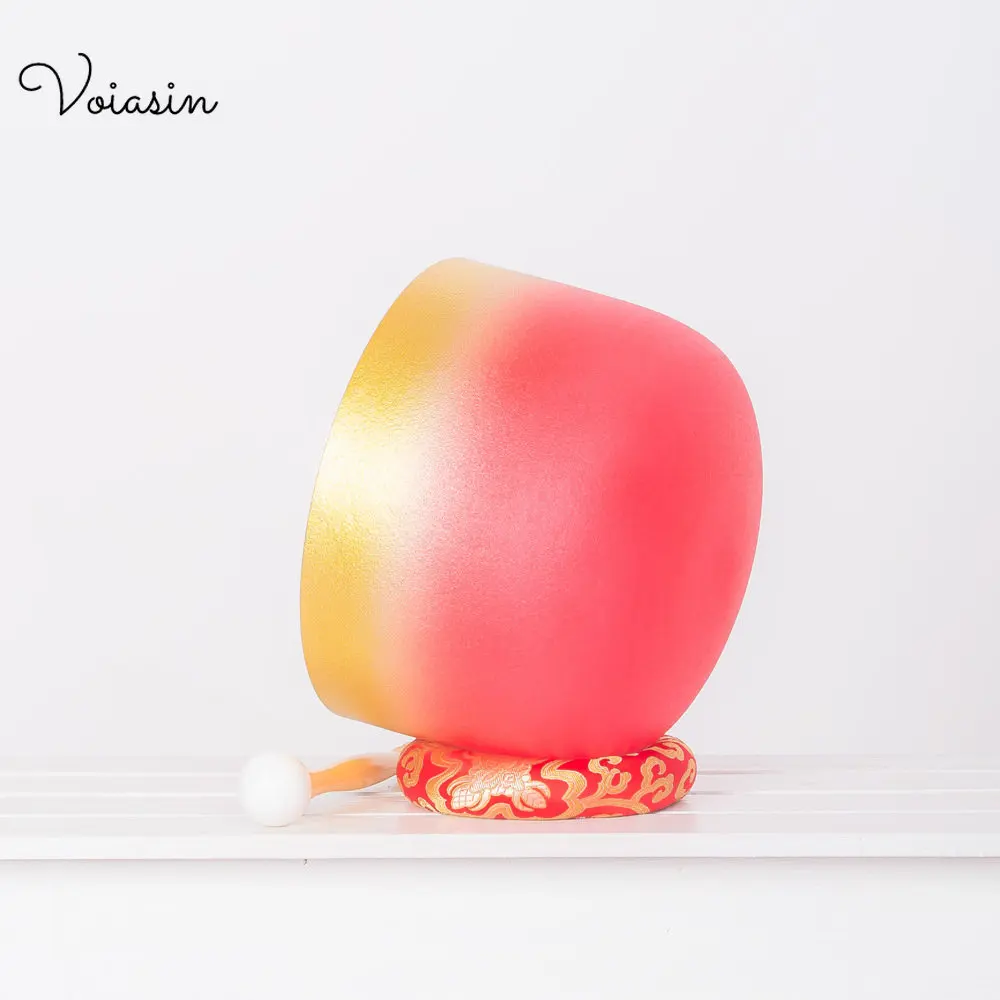 8-12-дюймовая поющая чаша с радужным красным кристаллом кварцевое звуковое