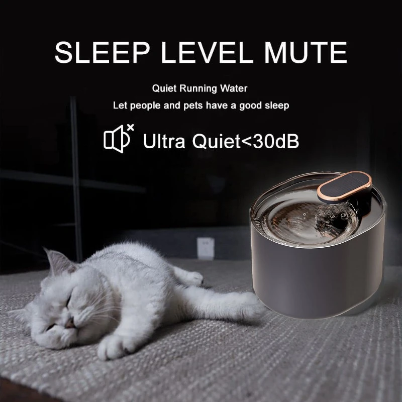 Питьевой фонтанчик для домашних животных бесшумный автоматический Поильник 3 л