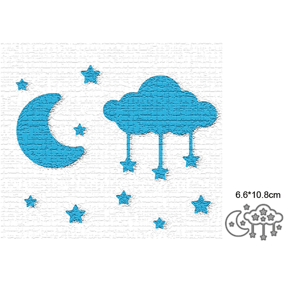 

Star Moon Cloud New Arrival 2022 Metal Cutting Dies Decoration DIY Scrapbooking Craft Stencils Embossing cut die