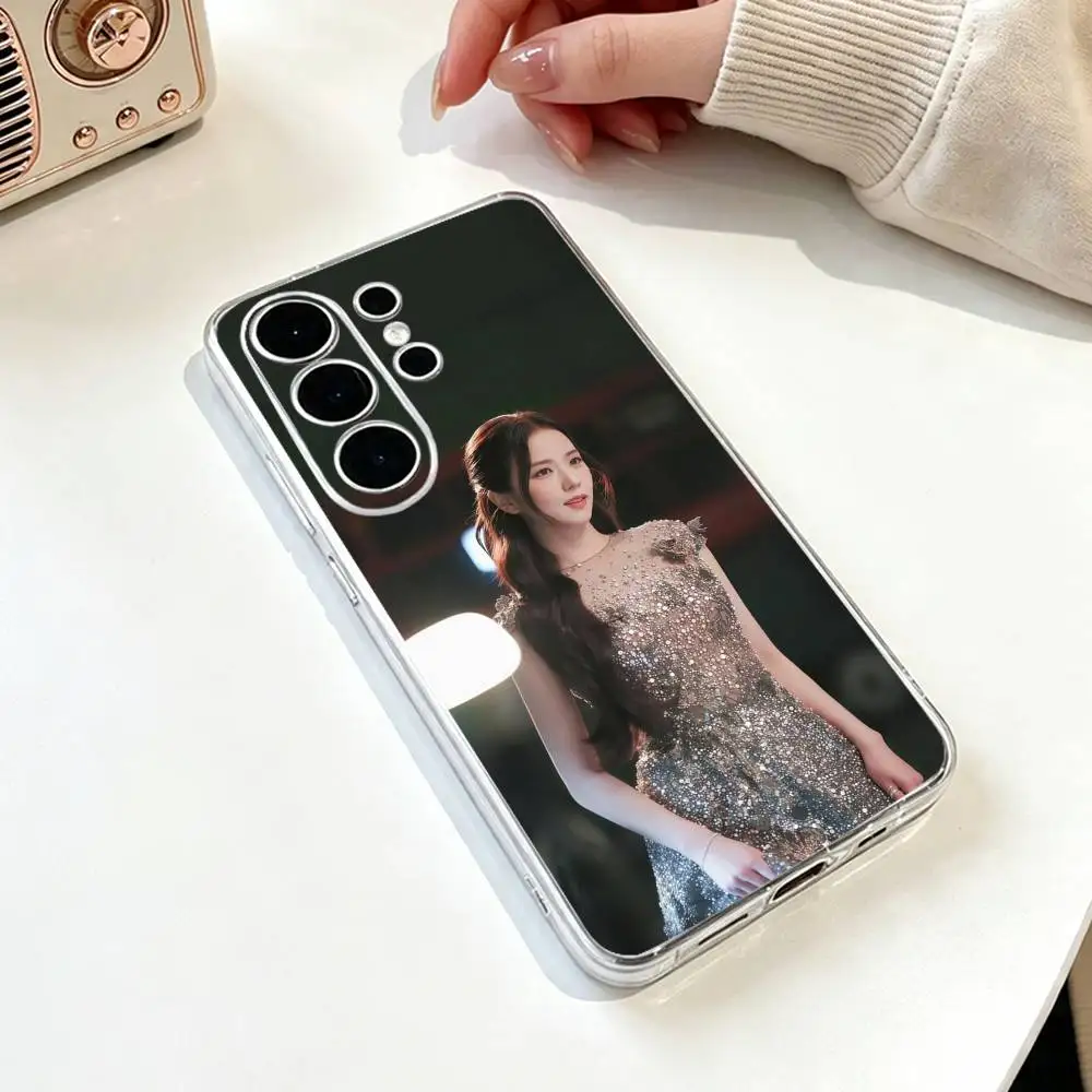 Фото K-Kpop K-Kim J-Jisoo Прозрачный силиконовый мягкий чехол для телефона Samsung S25, S24, S21, S22, S23, S30, Ultra, S20, Plus, Fe №2