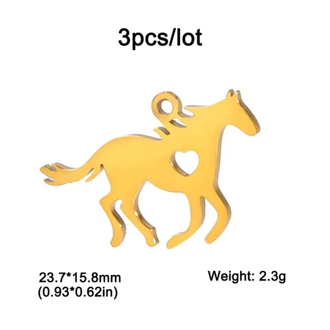 Кулоны EUEAVAN из нержавеющей стали 3 шт.