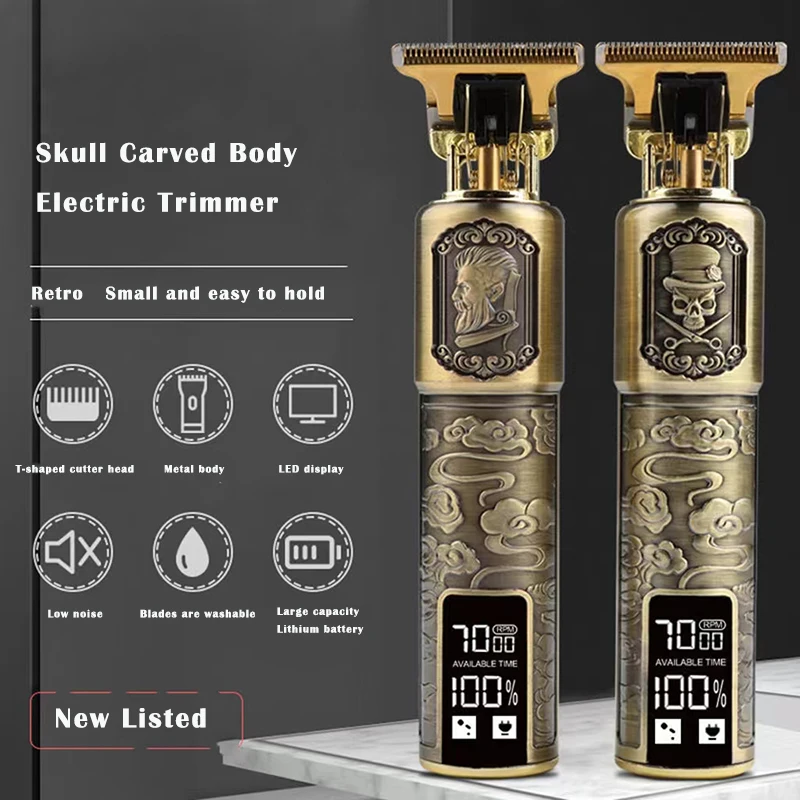 

Hair Trimmer Barber Hair Clipper Cordless Hair Cutting Machine Beard Trimmer Shaving Machine Wireless Electric Razor Men Shaver