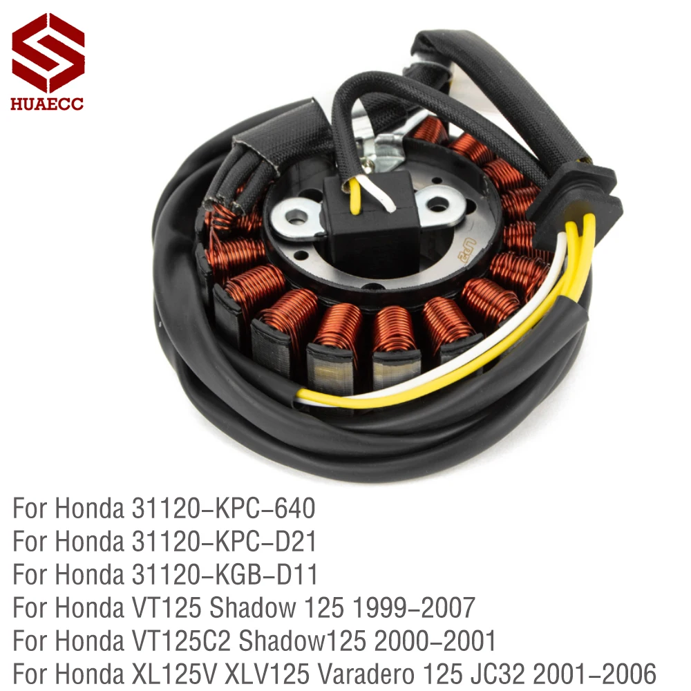 Generator Stator Coil Comp For Honda VT125 C2 Shadow 125 VT XL125V XLV125 Varadero XL 125 JC32 Motorcycle Magneto Stator Coil