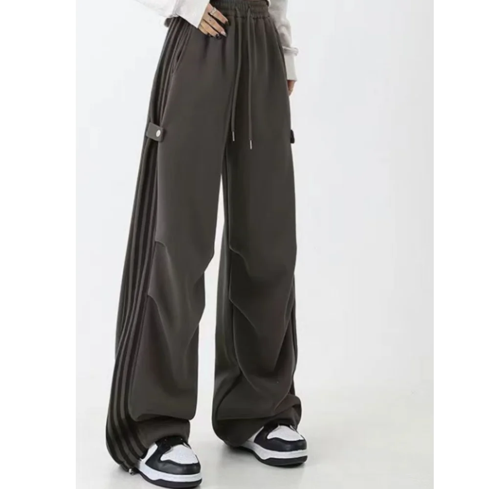 Женские Летние Полосатые Широкие Брюки В Стиле Хип-хоп