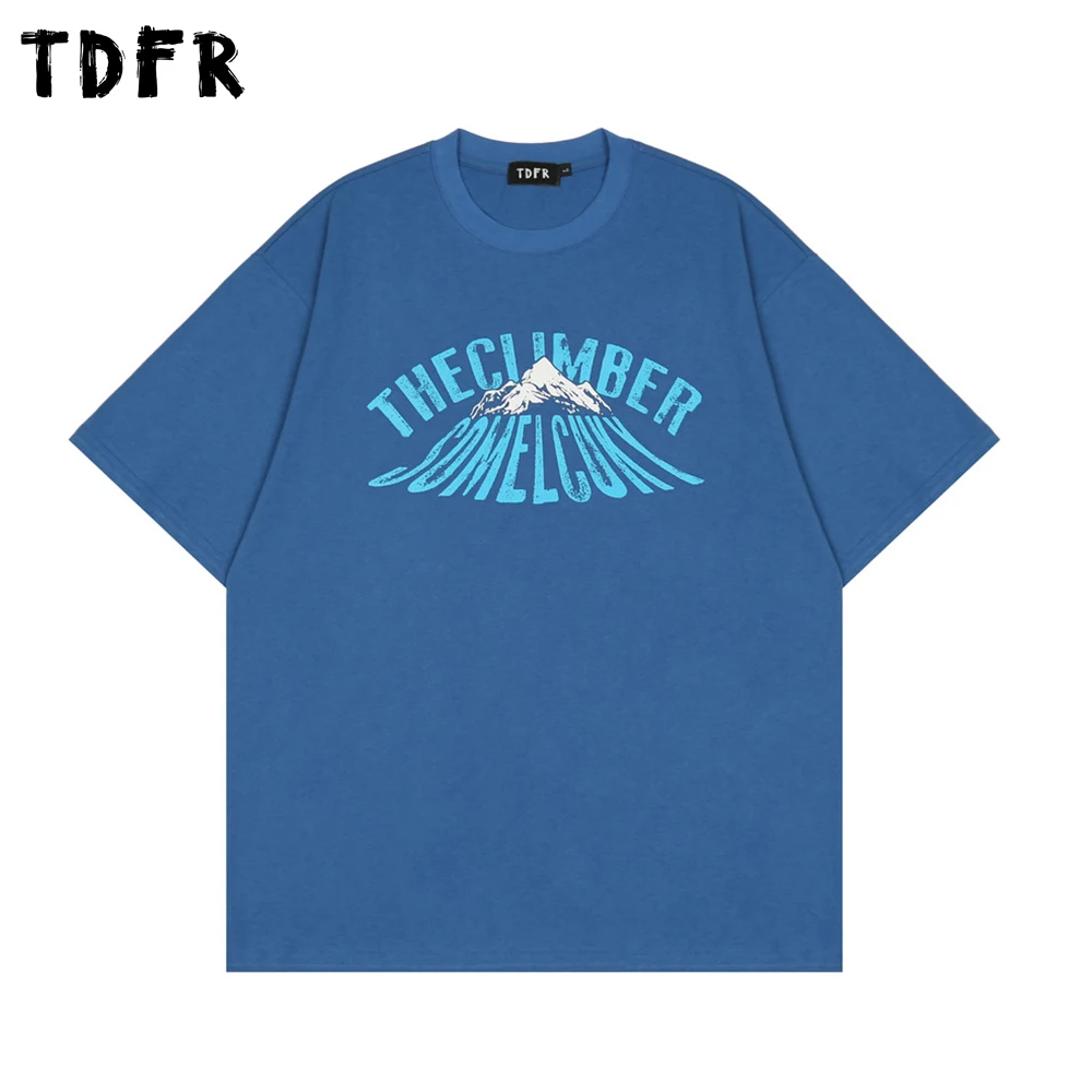 

Letter Print Short Sleeve T-Shirt Mens Amekaji Summer Crew Neck Cotton Tee Simple Loose Casual Half-Sleeve TShirt Men