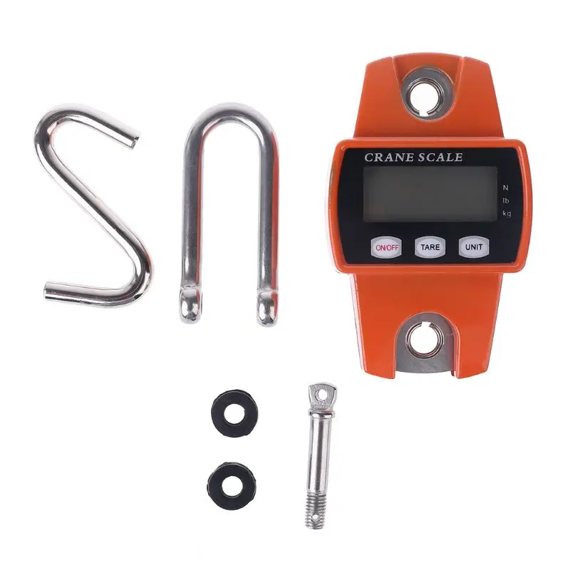 

Pocket Electronic LCD Scale Balance Steelyard Hook Luggage Hanging Pocket Scale