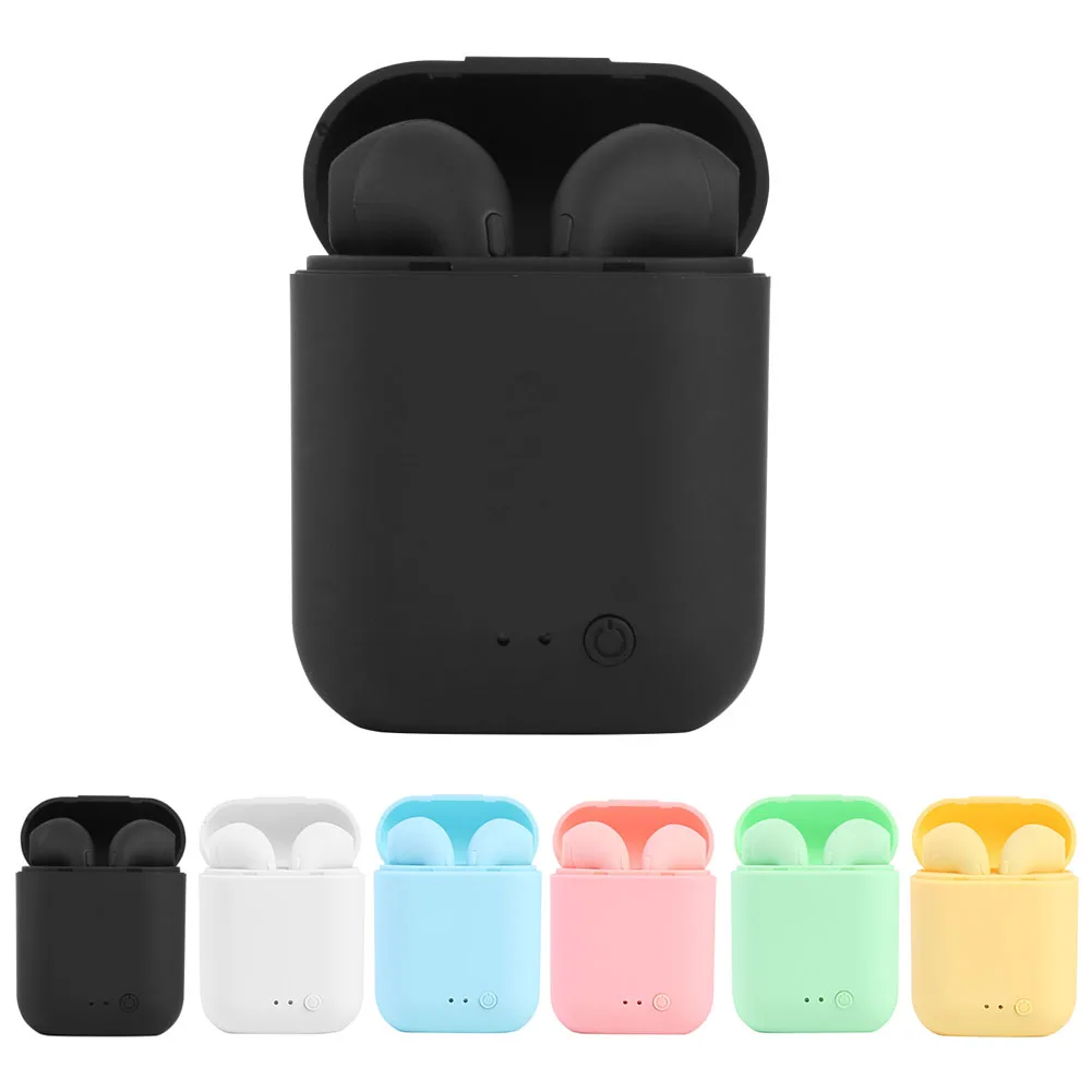 Mini-2 Tws Earphone Blue 5.0 Headset Wireless Earphones With Mic Charging Box Mini Earbuds Sports Headphones For Smart Phone i7s