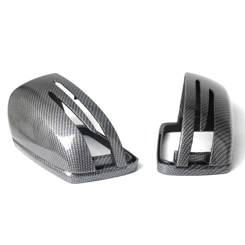 

Parts Mirror Covers ABS Plastic Carbon Fiber Fittings For Benz W204 W212 For Benz W218 W176 W221 Left And Right Sides