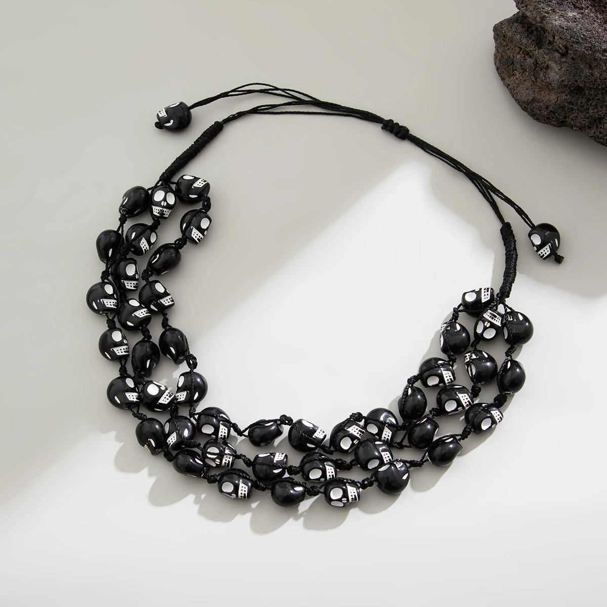 Мужское Регулируемое Пластиковое Ожерелье В Форме Скелета Lactero Повседневная