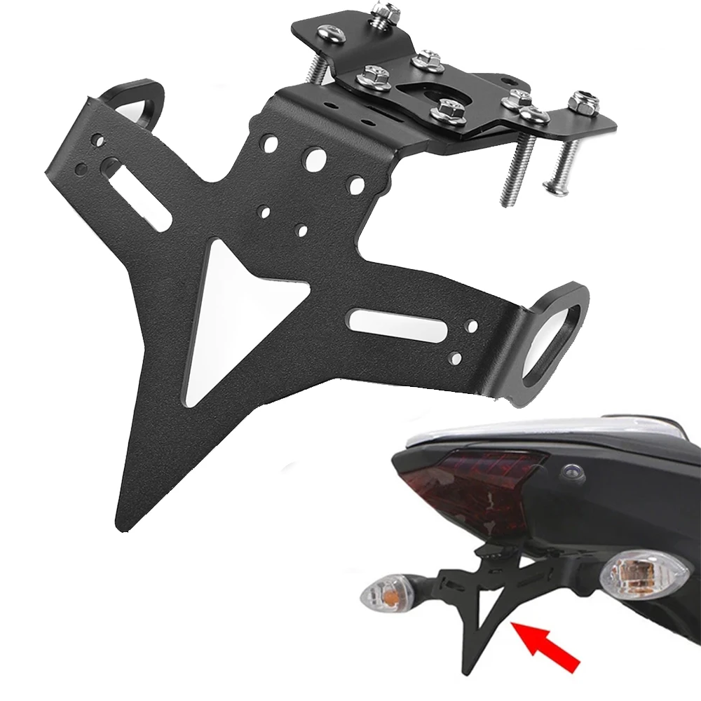 

Rear License Plate Holder Bracket Tail Tidy Fender Eliminator For Yamaha MT 07 FZ07 2013-2021 MT07 Moto Cage Tail Tidy 2015-2017