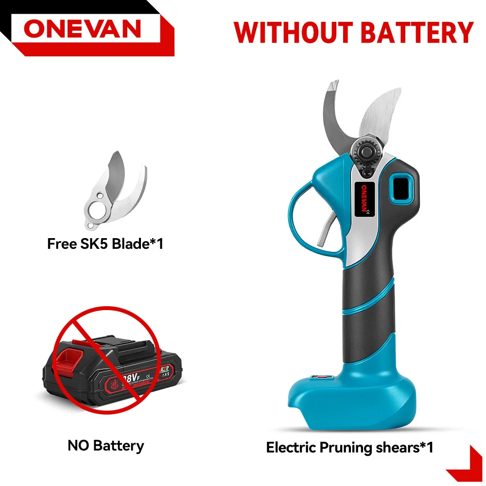 

ONEVAN Бесщеточные электрические секаторы 30 мм 2 передачи для Makita 18В