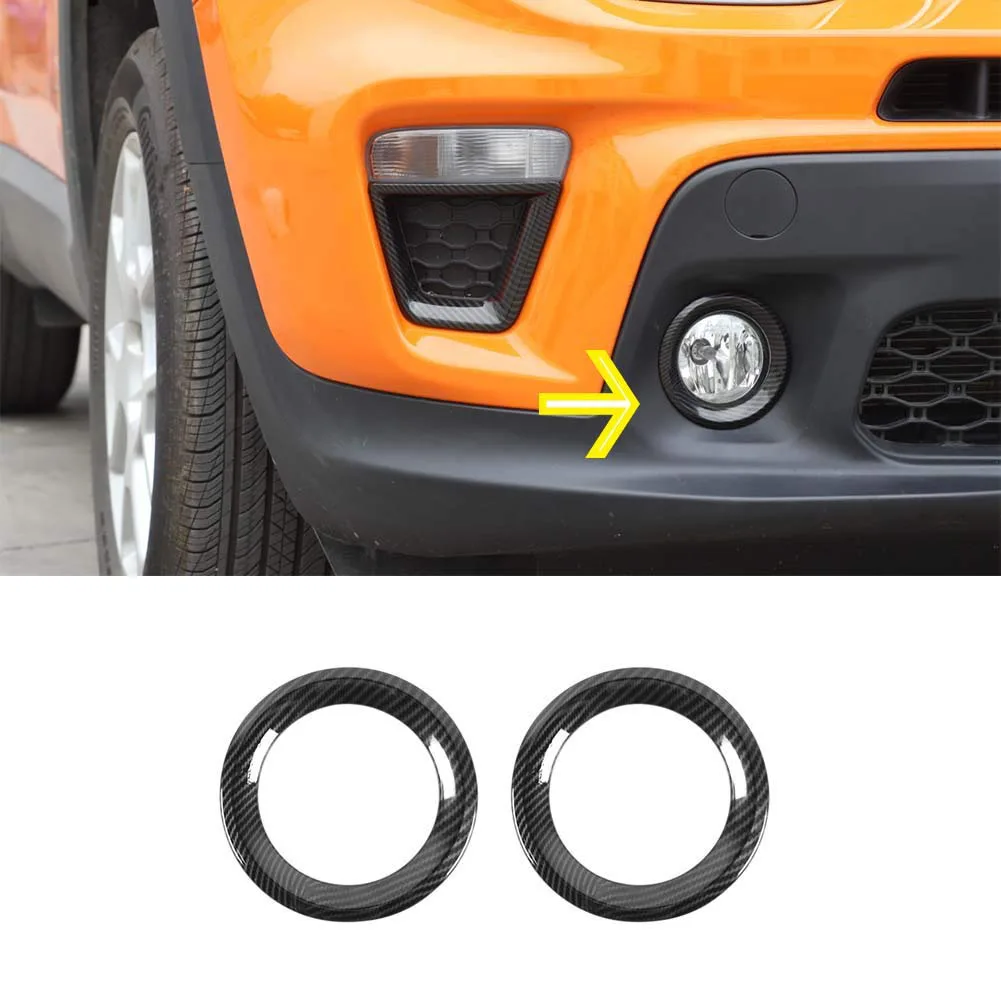 Накладка на переднюю противотуманную фару для Jeep Renegade 2019 декоративная накладка