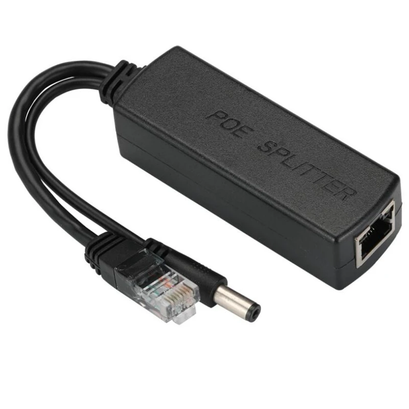 

PoE Splitter 48V to 12V POE Connectors Splitter Extender Injector IEEE802.3Af/At 10/100M for Hikvision POE Splitters