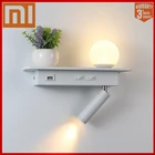 Светодиодный настенный светильник XIAOMI с USB-зарядкой и выключателем