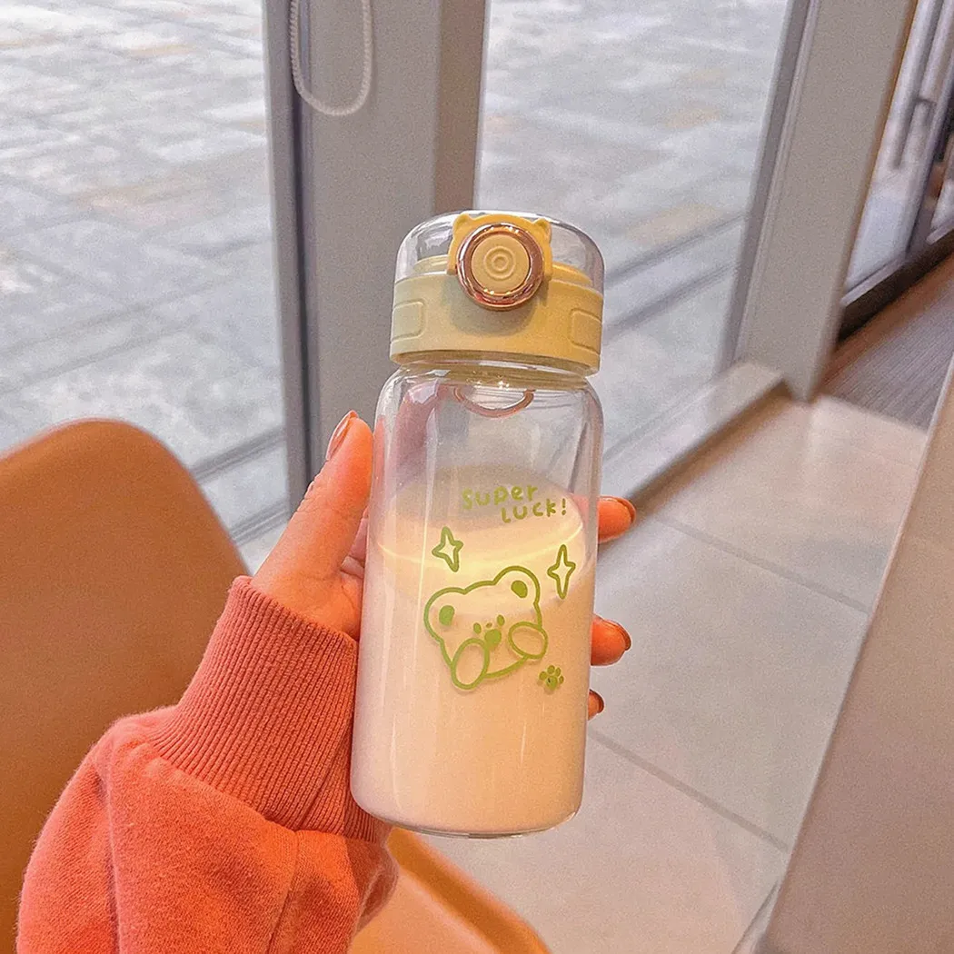 Kids Water Sippy Cup Creative Cartoon Baby Feeding Cups with Straws Leakproof Water Bottles Water Bottle with Straw Female