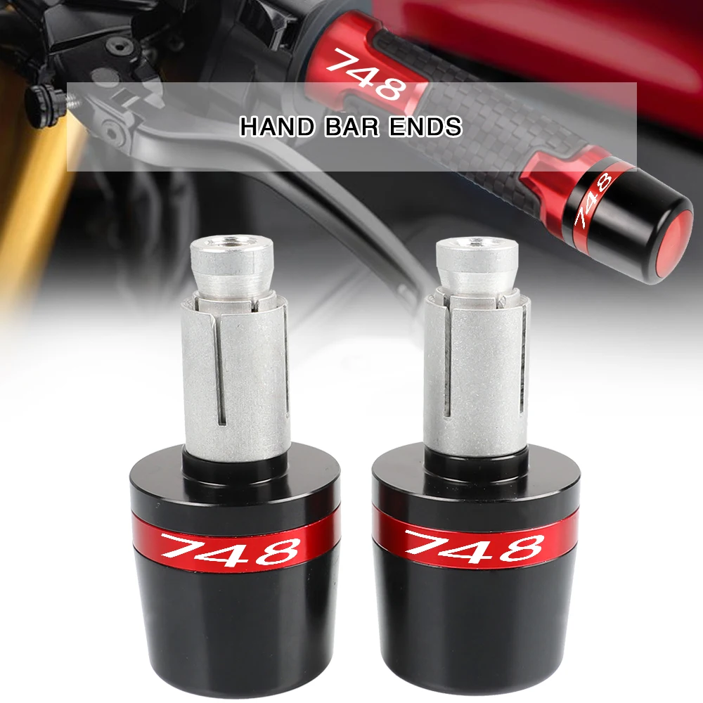 

Handlebar Grips Balanced Plug Slider Hand Bar Ends Motorcycle 22mm Parts For DUCADI 748 748S 748R 1999-2003 2000 2001 2002 2003