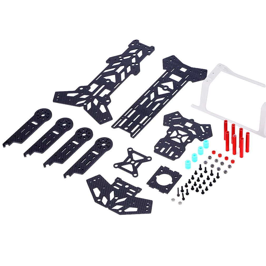 

300 мм Колесная база 4-осевая стеклянная карбоновая рама для самолета с посадочным шасси