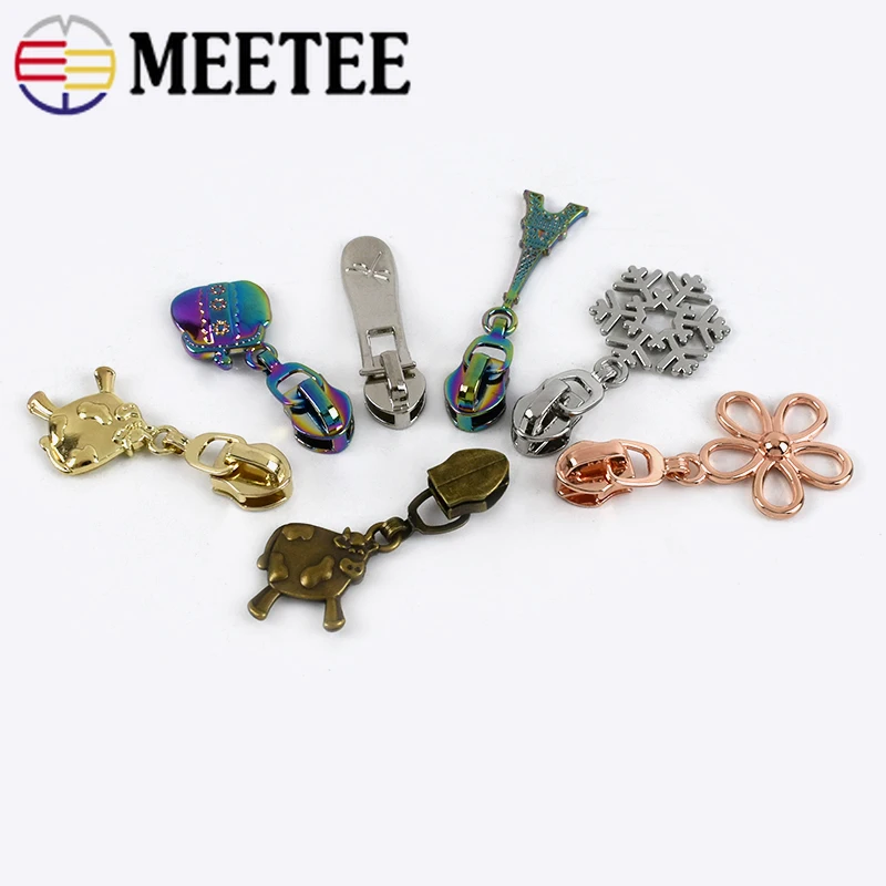 Meetee 5/10 шт. 5 # фотоблесток для нейлоновых застежек-молний ремонтные комплекты