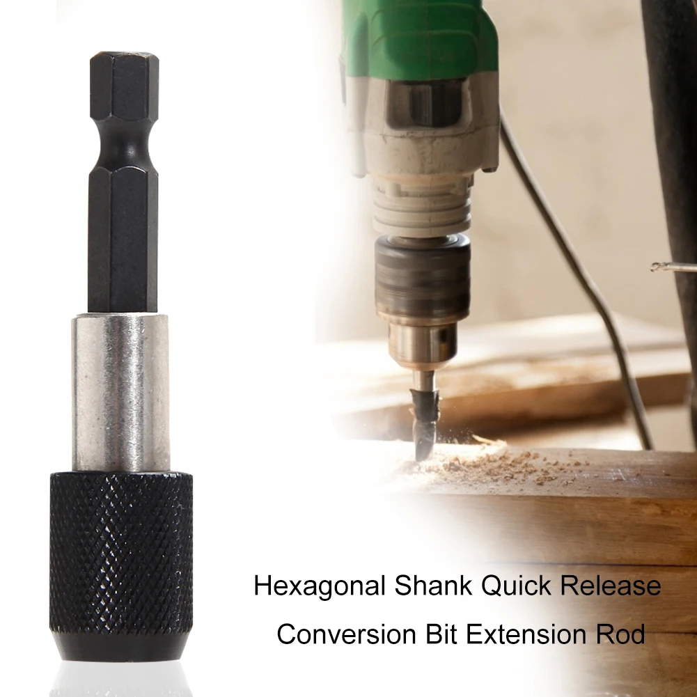 

Quick Release Drill Magnetic Screwdriver Bit 1/4 Hex Shank Holder Extension Bar Tough Easily Carrying Lightweight Tools